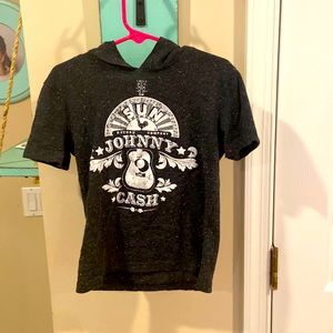 Johnny Cash Hooded T-Shirt-5T